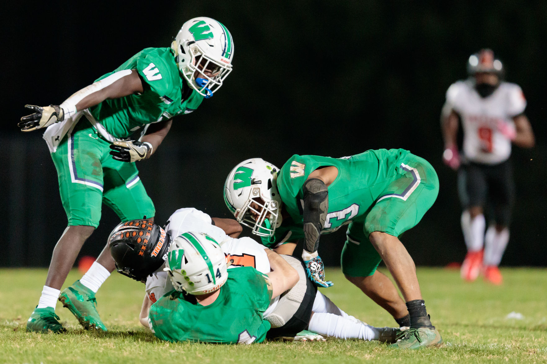The Northwest Cabarrus Trojans fall to the Weddington Warriors in the third round of the 3AA State playoffs.